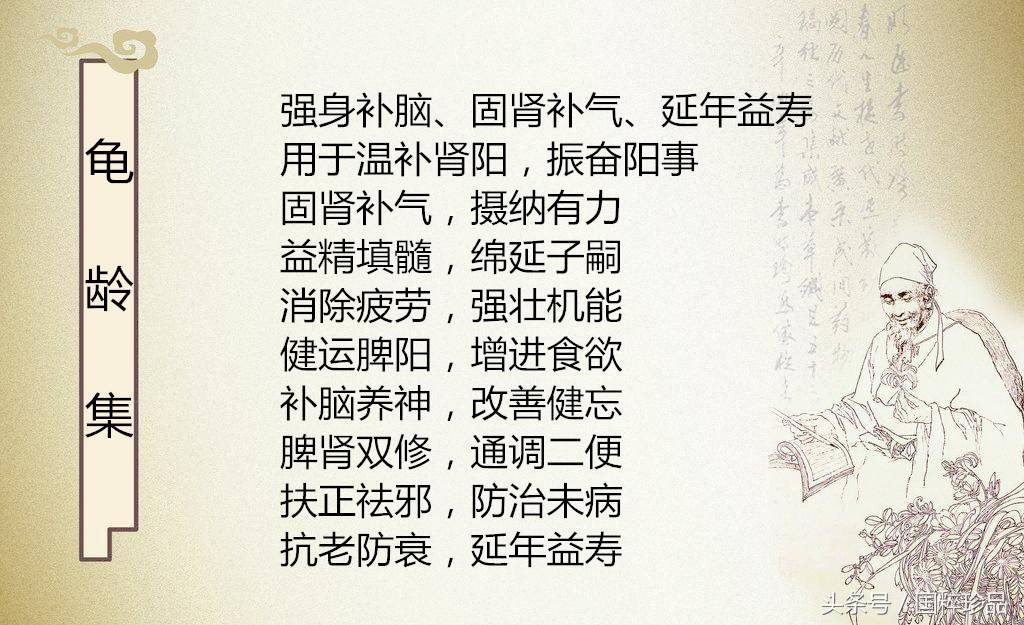 解說國粹名藥：龜齡集