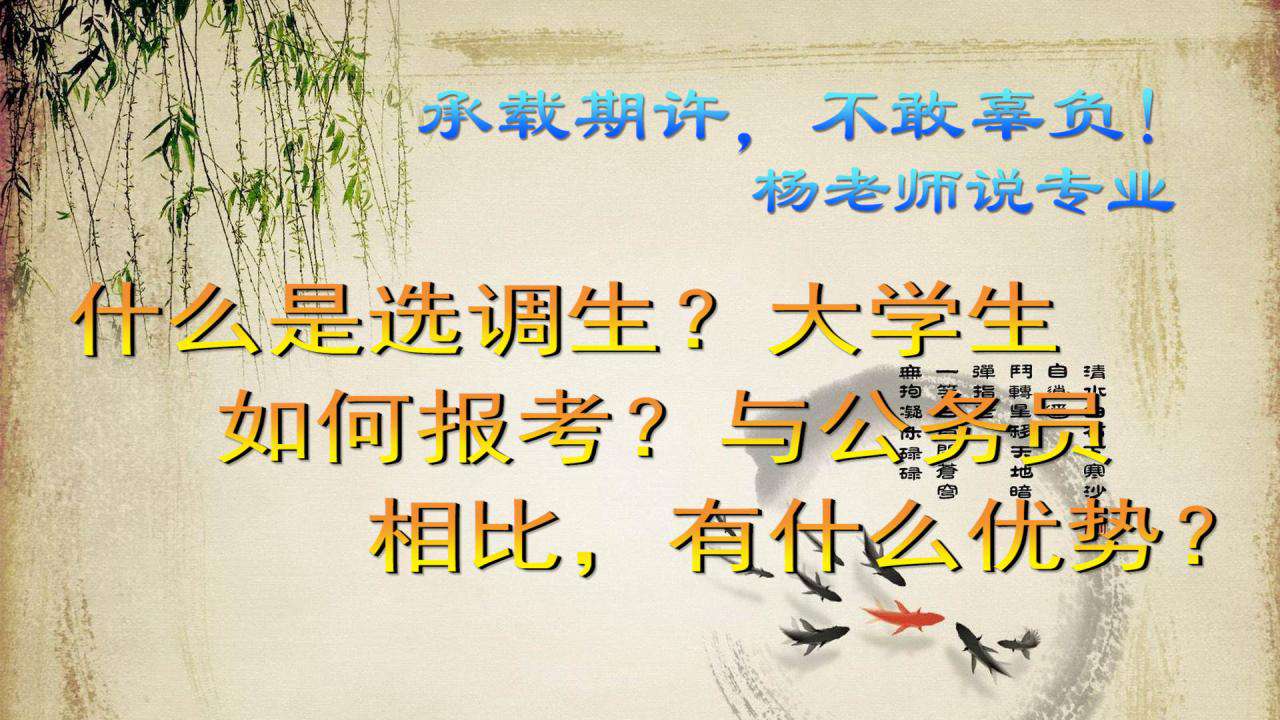什么是選調生？大學生如何報考？與公務員相比，有什么優勢？