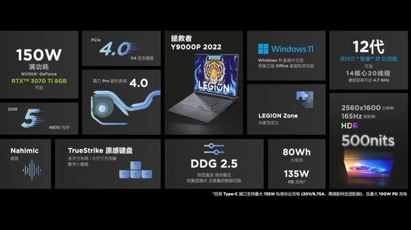 6799元起！新款聯想拯救者Y7000P/Y9000P游戲本發布