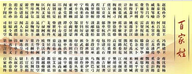 中國稀有姓氏有哪些（中國十大罕見的姓人口排行榜）