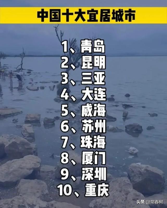 最新全國宜居城市排名（中國宜居城市前十名）