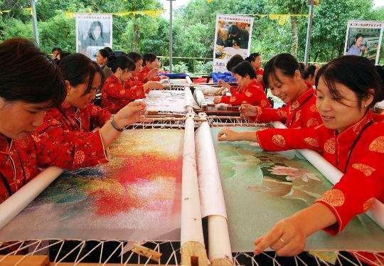 中國蘇繡圖片（蘇繡非物質文化遺產）