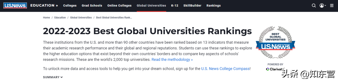 世界大學前100排名表(世界100強大學排名表)
